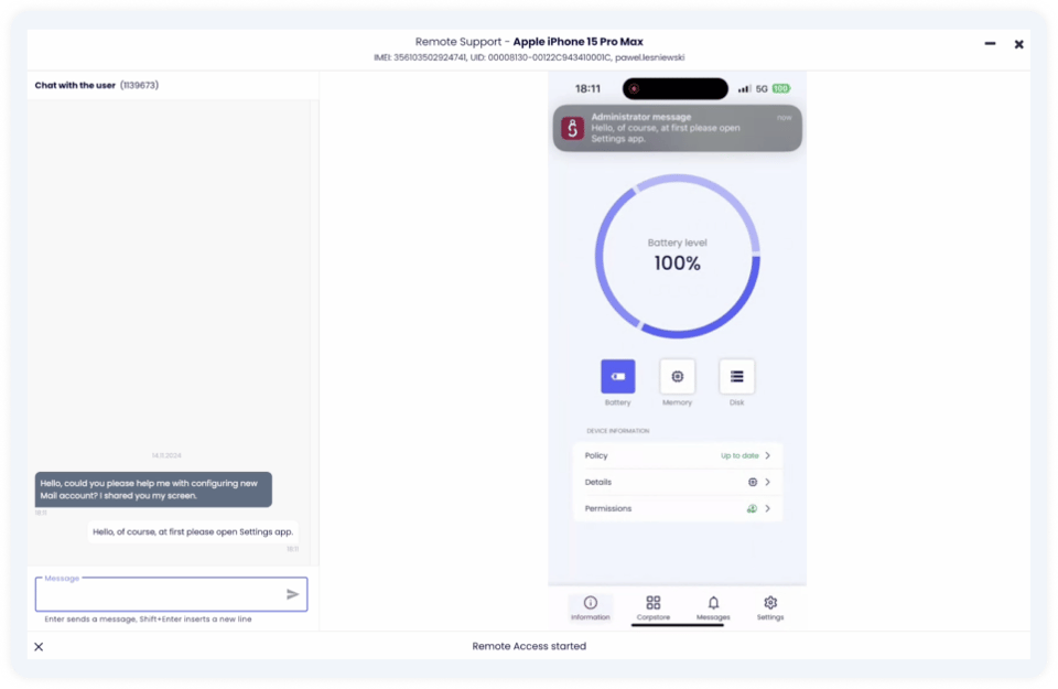 remote support mdm2